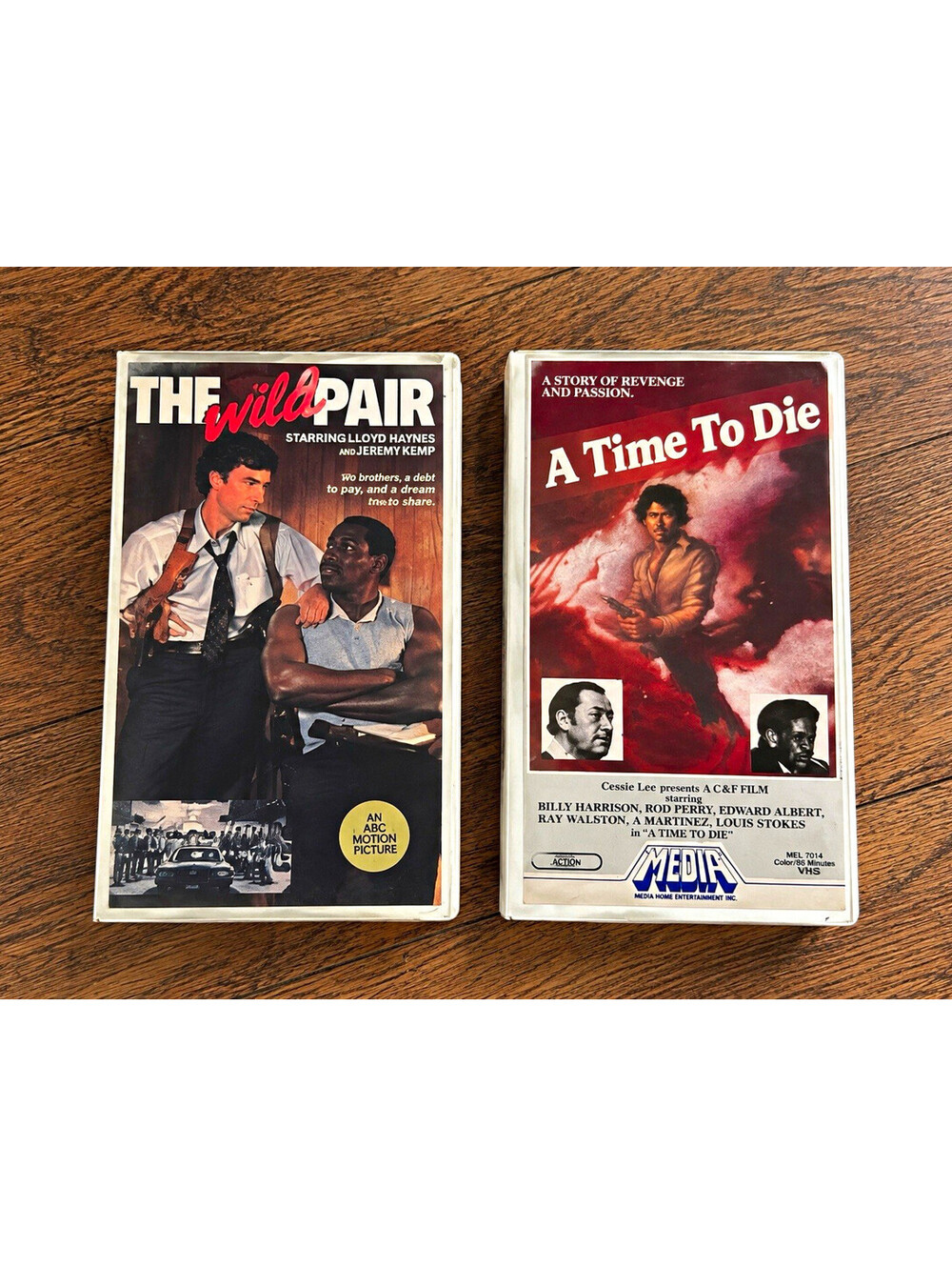 The Wild Pair & A Time to Die VHS Lot Vintage Media Home Entertainment Movies